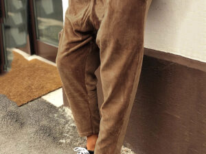 Winter Men Corduroy Pants Streetwear Joggers