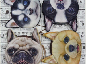 New Cute Cat Dog Face Zipper Case Coin Purse Female Wallet   Purses Makeup Buggy Bag