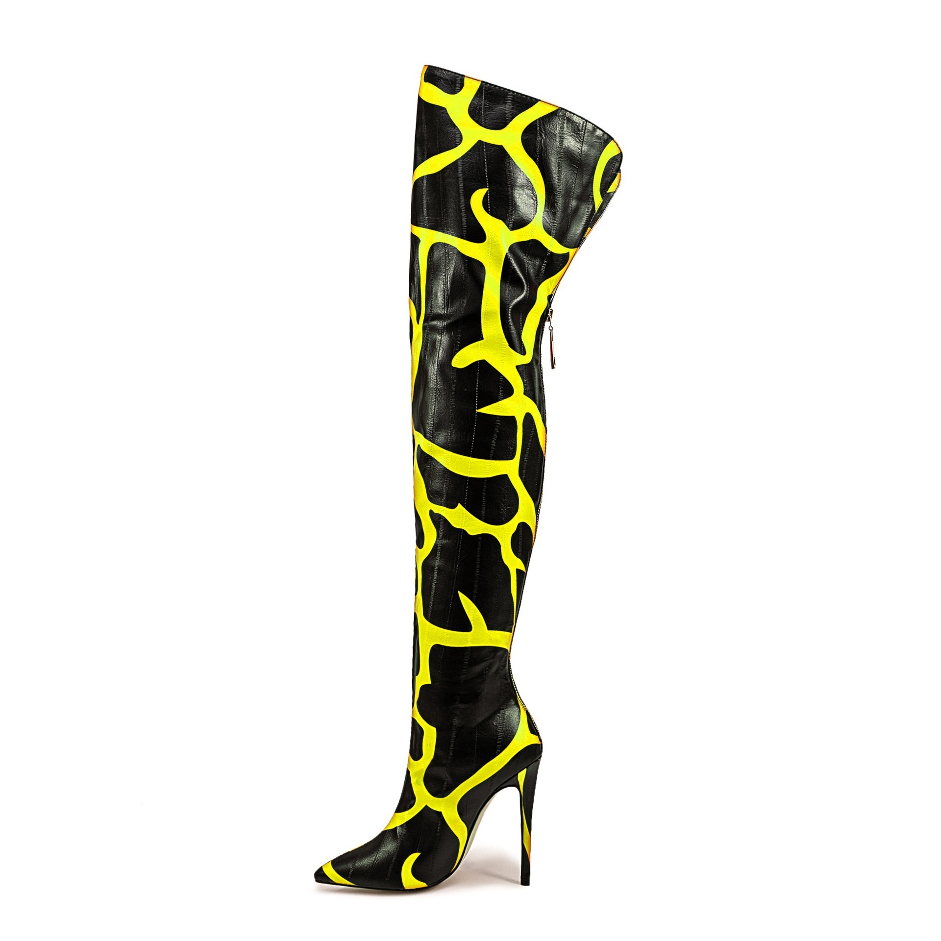 Pointed-toe Stiletto-heeled Over-the-knee Boots For Women - Image 6