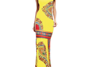 Flower Sleeveless Dress Long Group Party Party Dress