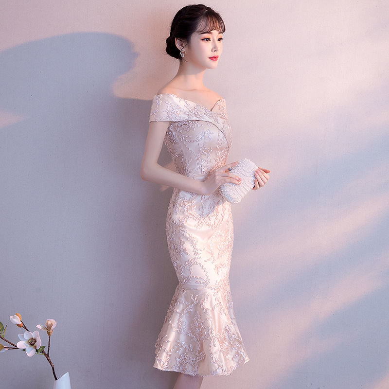 Fishtail mid-length party dress - Image 5