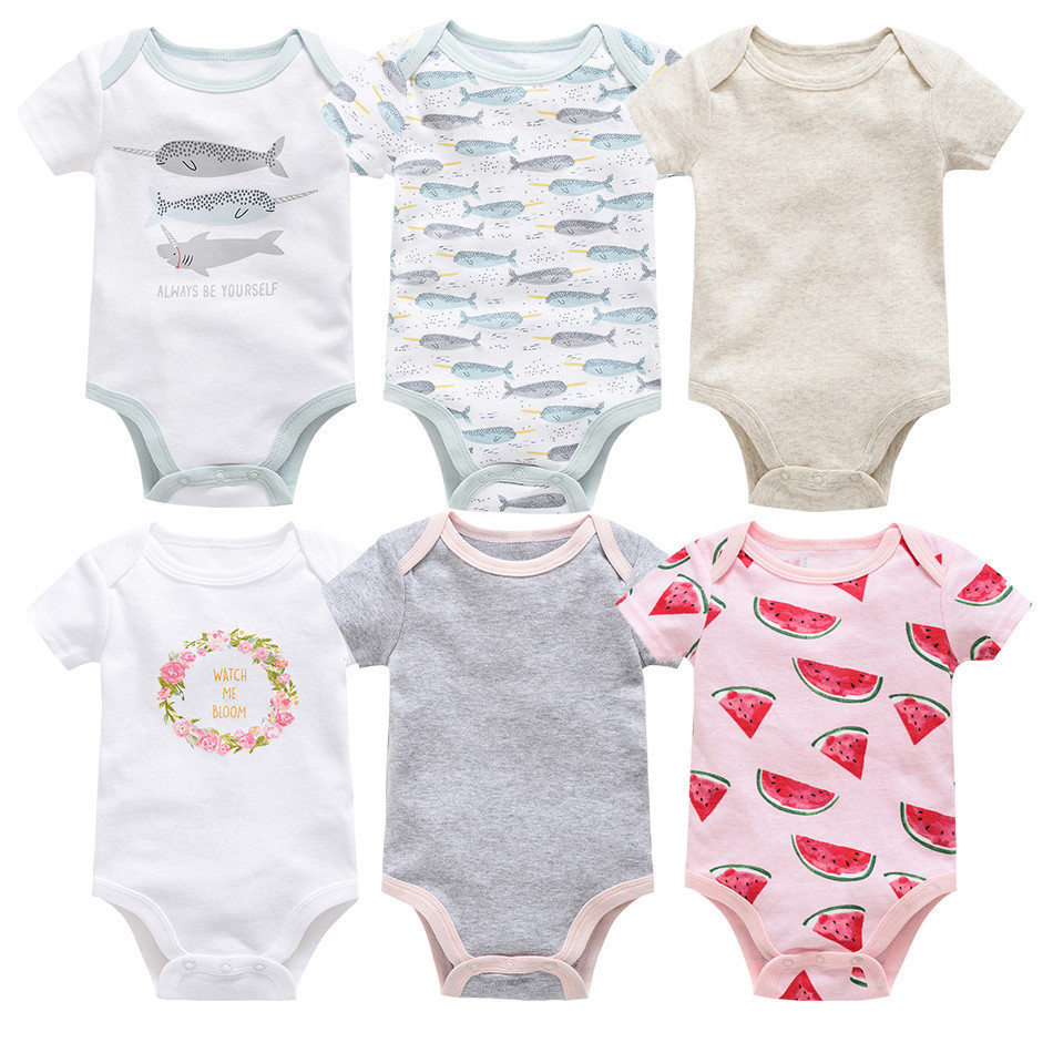 6-piece baby jumpsuit new short-sleeved baby clothes - Image 2