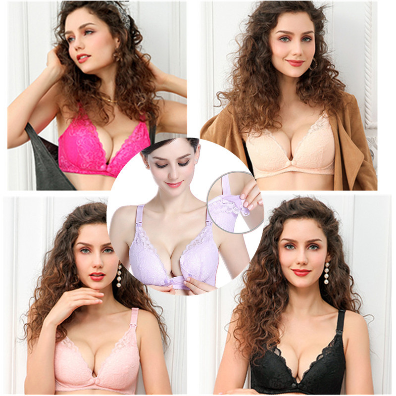 BreastFeeding Bra Lace Cotton Maternity Nursing bra - Image 5