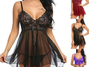 Sexy Lingerie Sexy Lingerie Front Slit Nightdress