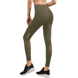 BABYNBEAUTY-Where Cuteness Meets Radiance for Your Little one - BabynBeauty 211 Mesh splicing luminous strip breathable quick-drying yoga sports fitness tights