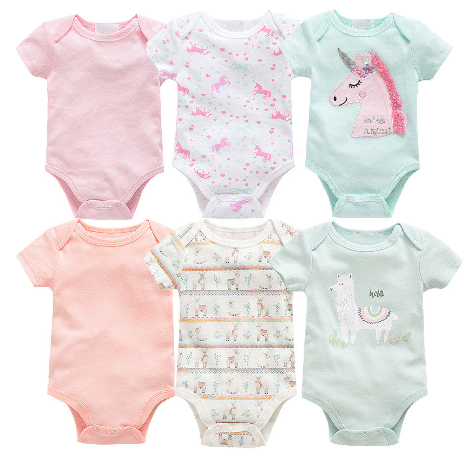 6-piece baby jumpsuit new short-sleeved baby clothes - Image 5