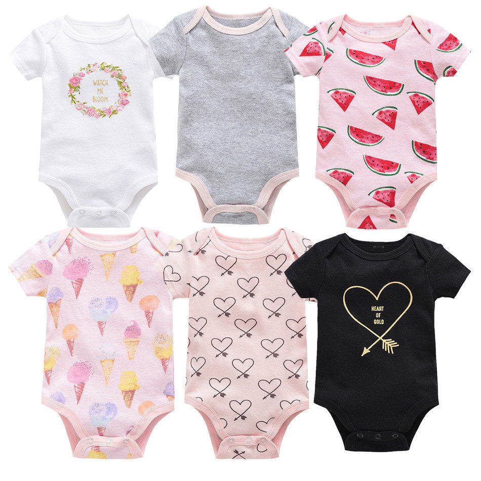 6-piece baby jumpsuit new short-sleeved baby clothes - Image 7