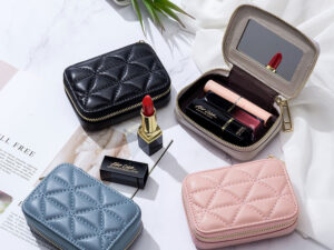 Rhombus Portable Portable Lipstick Pack Mini Cosmetic Bag