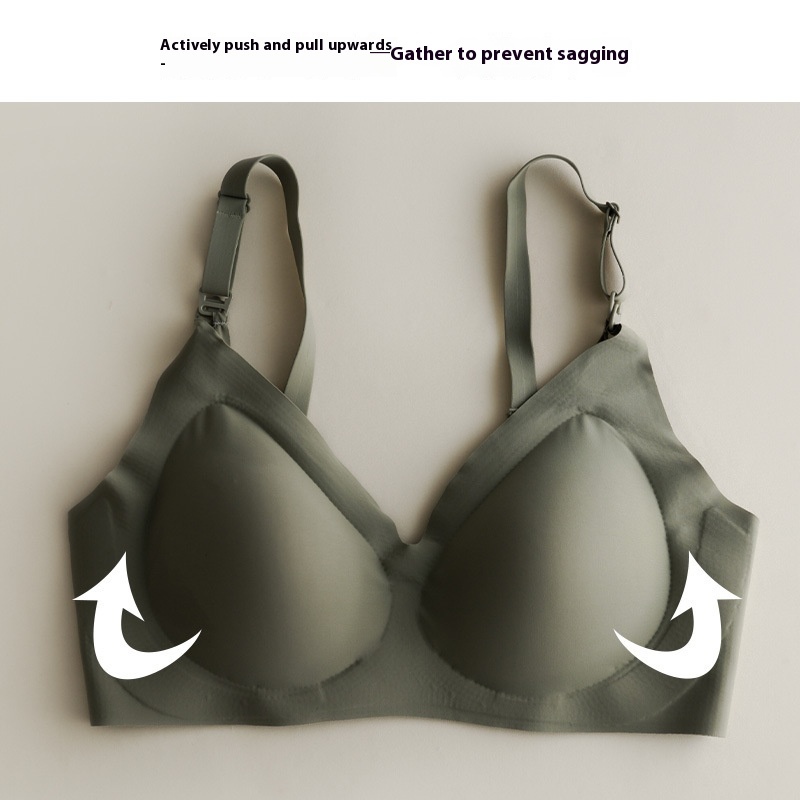 Plus Size Front Buckle Bra Nursing Bra Nursing Underwear - Image 2