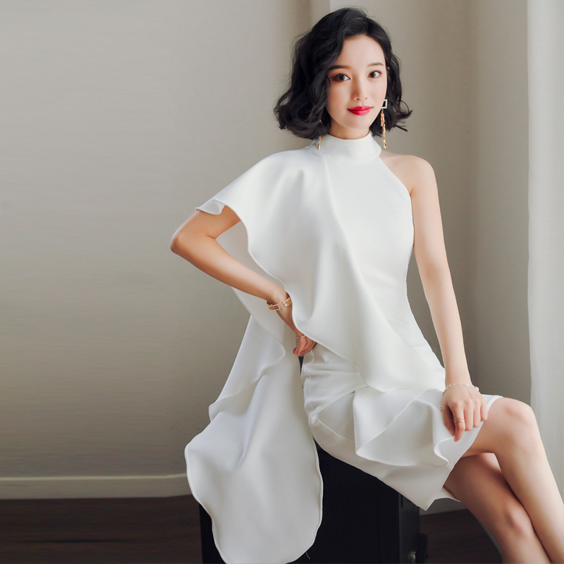 Party party white short evening dress - Image 2