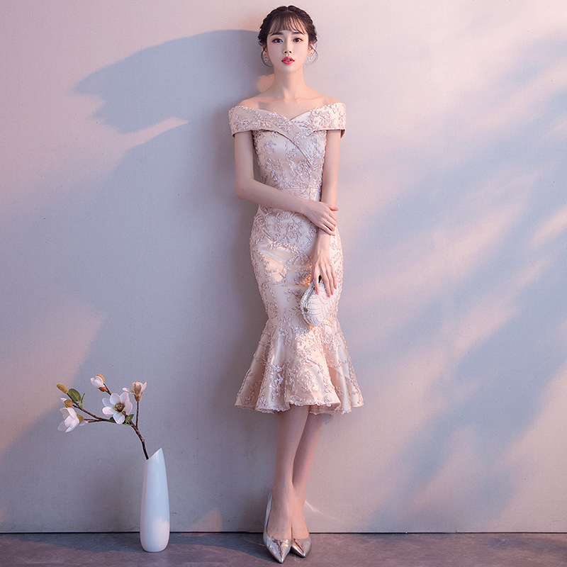 Fishtail mid-length party dress - Image 3