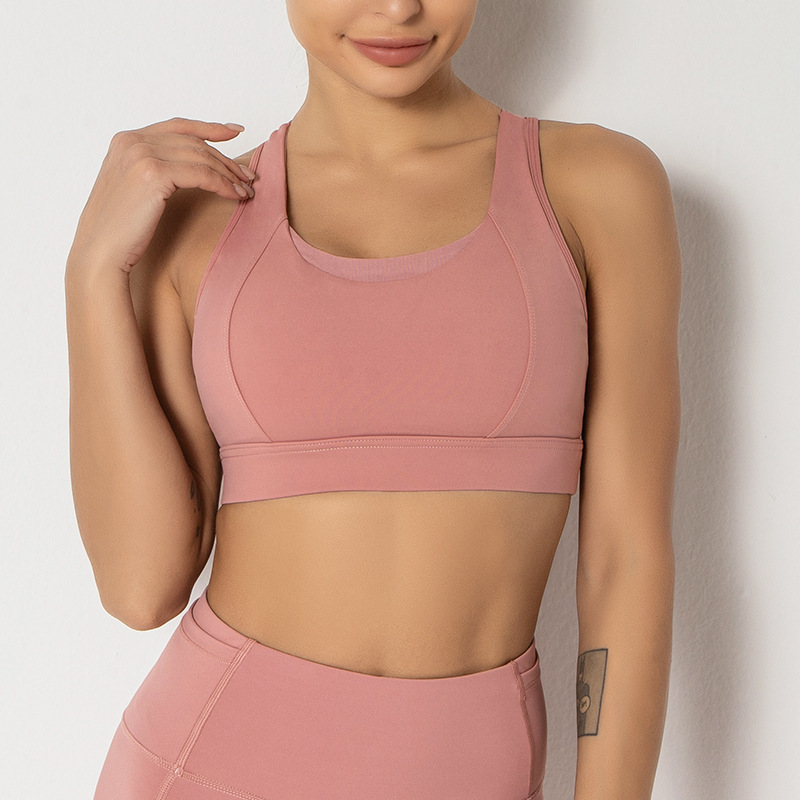 Sports Mesh Stitching Beauty Back Bra - Image 5