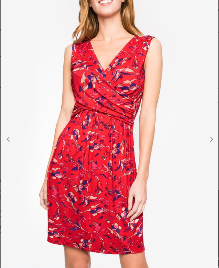 Nursing Clothes Polka Dot Print Short Sleeve V Neck Maternity Dress - Image 3