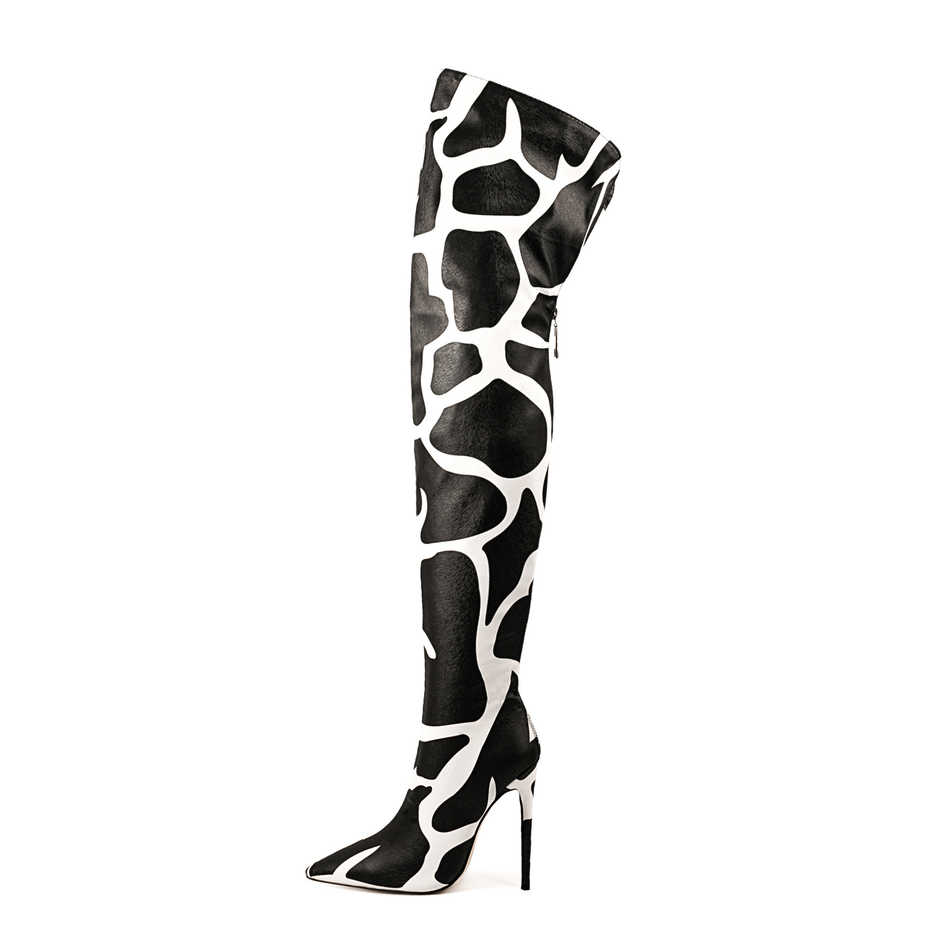 Pointed-toe Stiletto-heeled Over-the-knee Boots For Women - Image 2