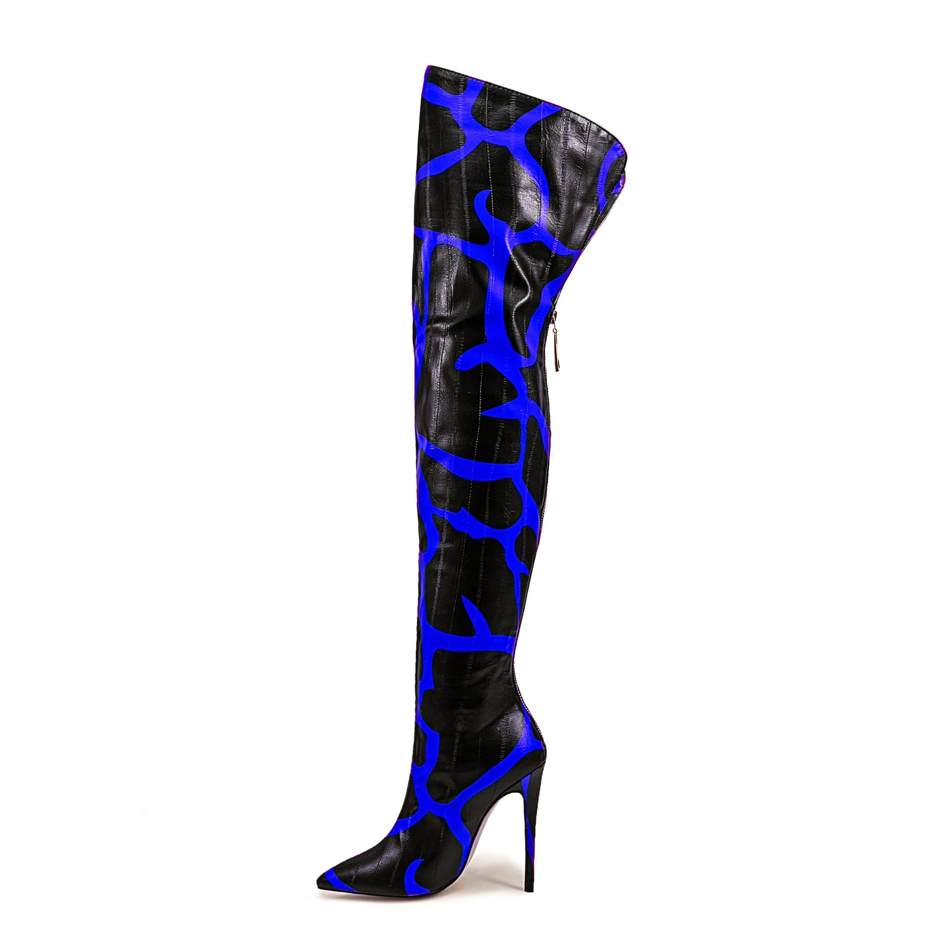 Pointed-toe Stiletto-heeled Over-the-knee Boots For Women - Image 5