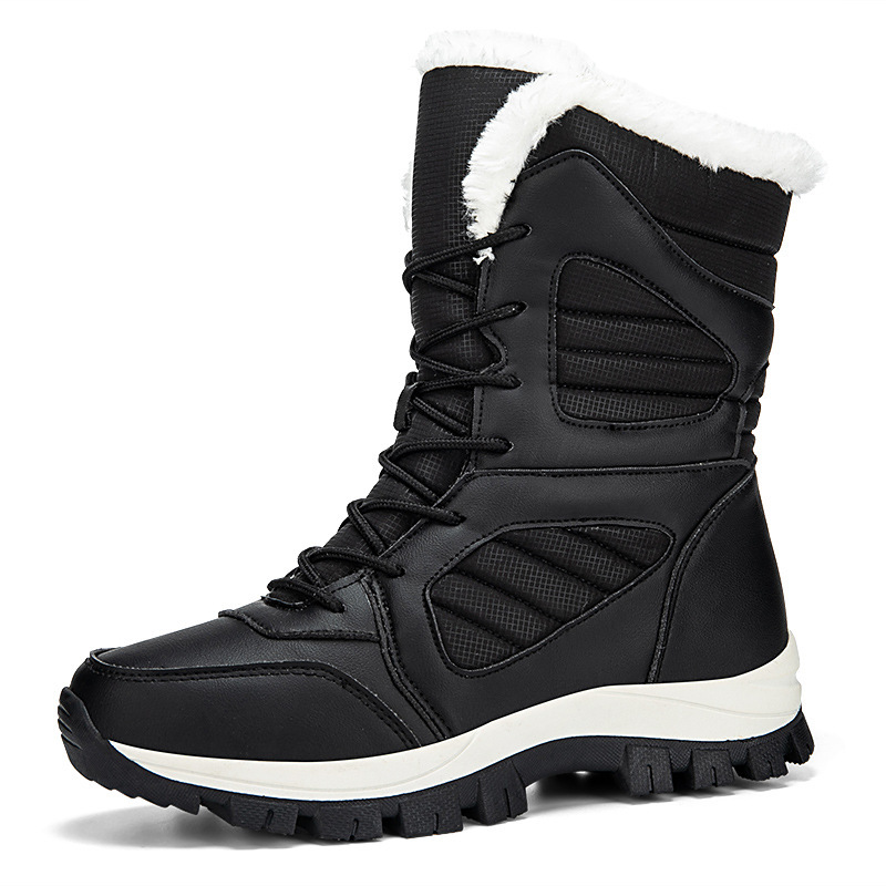 Snow Boots Cotton Boots For Winter High-top Lined With Fleece Extra Thick For Warmth And Waterproof - Image 5