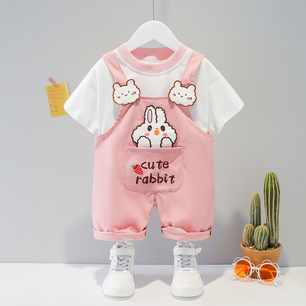Children's Clothing Men And Women Baby Summer Cartoon Short-sleeved Overalls 6 Children's Clothing Men And Women Baby Summer Cartoon Short-sleeved Overalls - Image 5
