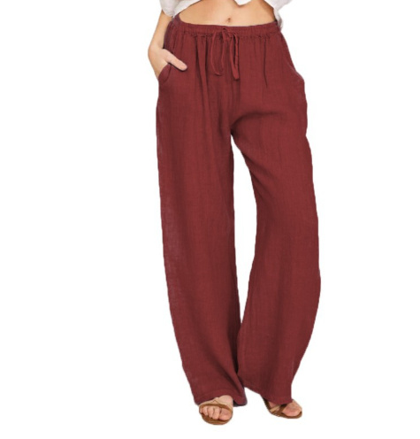 Women's Casual Cotton And Linen Loose Yoga Pants - Image 8
