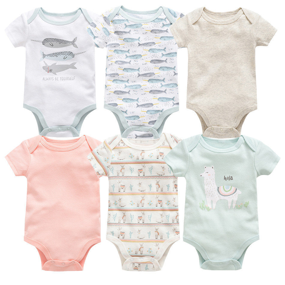 6-piece baby jumpsuit new short-sleeved baby clothes - Image 8