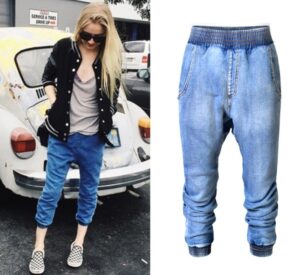 BABYNBEAUTY-Where Cuteness Meets Radiance for Your Little one - BabynBeauty 220 Elastic Waist Jeans Women Casual Female Cross-pants Plus Size Big and Tall Women Clothes High Quality Woman Summer Jeans S2814