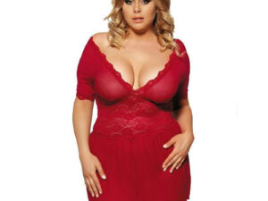 Lace See Through Lingerie Set Babydoll With G-String