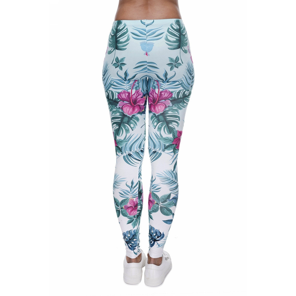 Tortoise back leaf floral cropped pants - Image 5