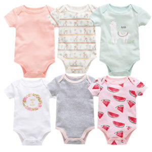 BABYNBEAUTY-Where Cuteness Meets Radiance for Your Little one - BabynBeauty 110 6-piece baby jumpsuit new short-sleeved baby clothes