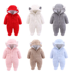 BABYNBEAUTY-Where Cuteness Meets Radiance for Your Little one - BabynBeauty 79 Winter Baby Jumpsuit Newborn Warm Thick Baby Romper