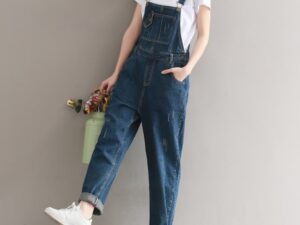 rand Jeans Women Jumpsuit Denim Romper Overalls