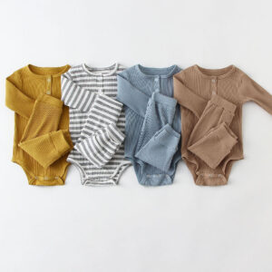 BABYNBEAUTY-Where Cuteness Meets Radiance for Your Little one - BabynBeauty 104 Spring Baby Corduroy Two-piece Set