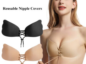 Self-Adhesive Silicone Strapless Bandage Bra Front Closure Invisible Push Up