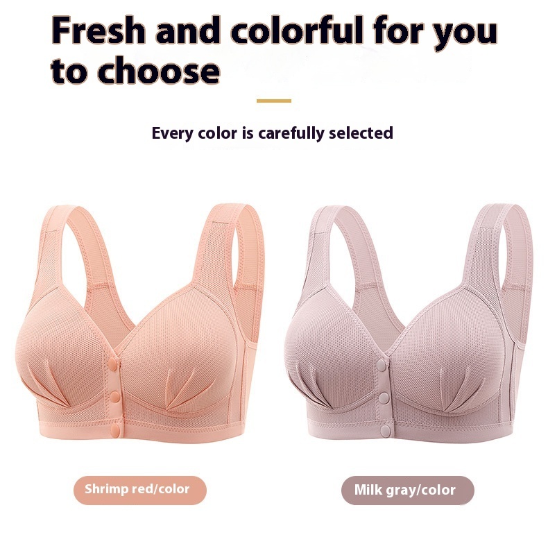 Nursing Mother Beauty Back Thin Underwear Comfortable And Breathable Adjustable Mother Bra - Image 7