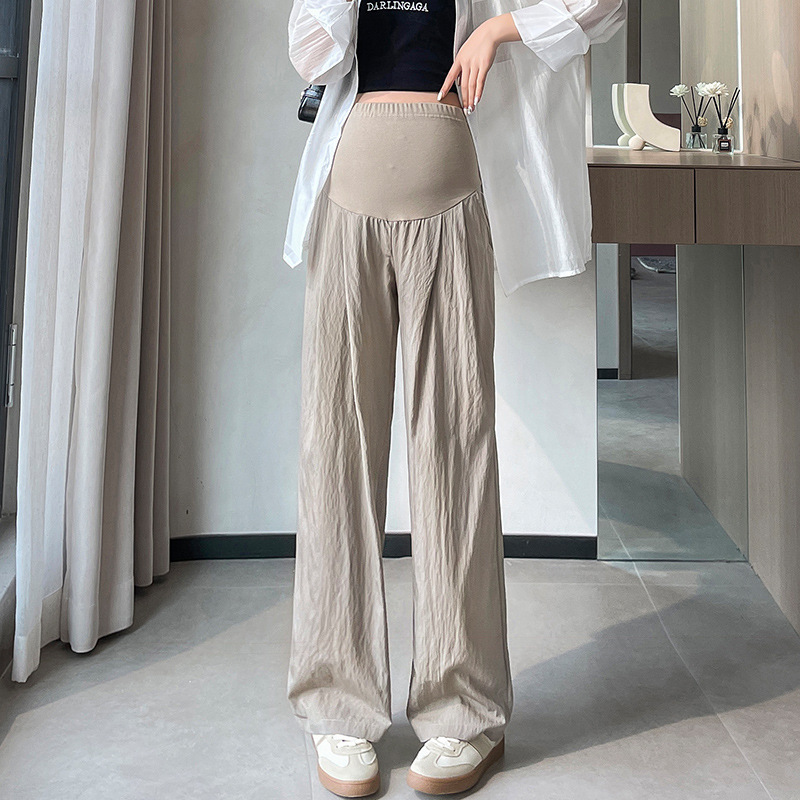 Thin Wide-leg Pants Summer Belly Support Maternity Clothes Anti-mosquito