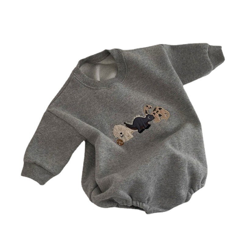 Ins Infant Toddler Korean Style Winter Clothes Jumpsuit - Image 2