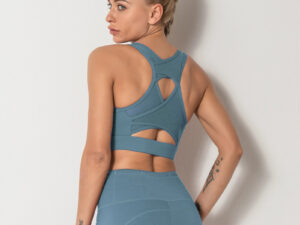 Sports Mesh Stitching Beauty Back Bra