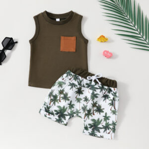 BABYNBEAUTY-Where Cuteness Meets Radiance for Your Little one - BabynBeauty 69 Baby Clothing Sleeveless Vest Shorts 2 Piece Set