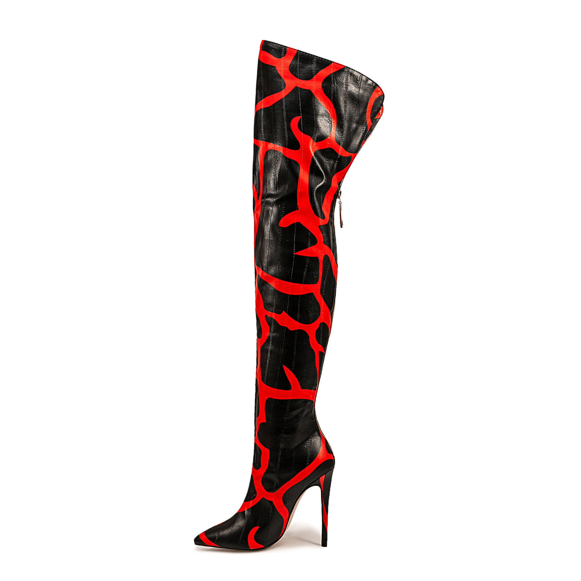 Pointed-toe Stiletto-heeled Over-the-knee Boots For Women