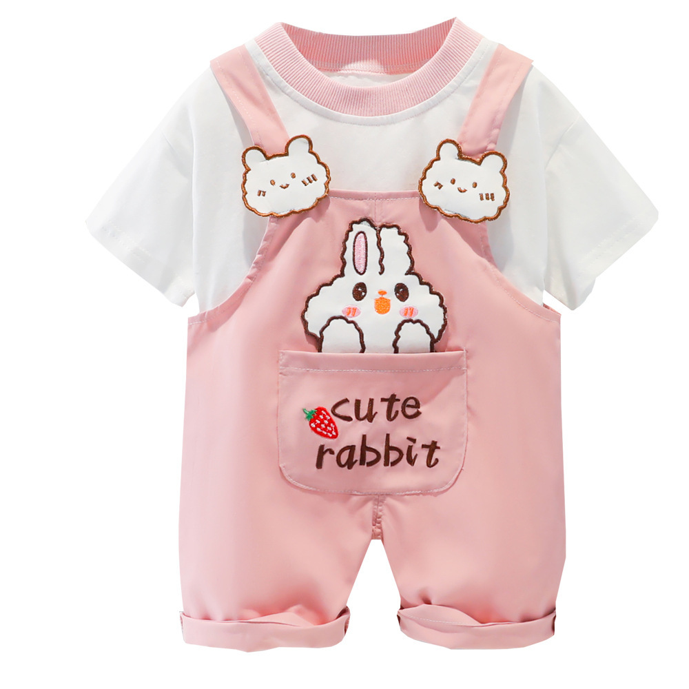 Children's Clothing Men And Women Baby Summer Cartoon Short-sleeved Overalls 5 Children's Clothing Men And Women Baby Summer Cartoon Short-sleeved Overalls - Image 4