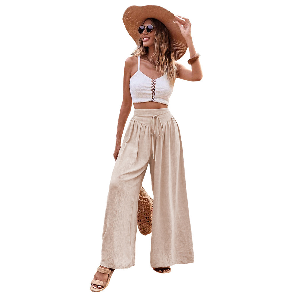 Simple Elegant Style Wide-leg Casual Pants Women - Image 5