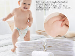Three Layers Of Ecological Cotton Baby Diapers Soft And Absorbent
