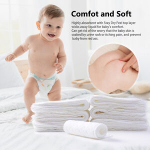 BABYNBEAUTY-Where Cuteness Meets Radiance for Your Little one - BabynBeauty 253 Three Layers Of Ecological Cotton Baby Diapers Soft And Absorbent