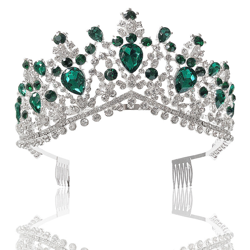 Baroque Bridal Crown Headdress Rhinestone Princess Formal Dress Accessories - Image 7