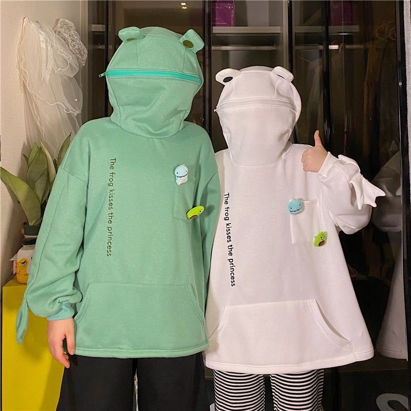 Couples Wear Frog Pullover Sweater Women - Image 6