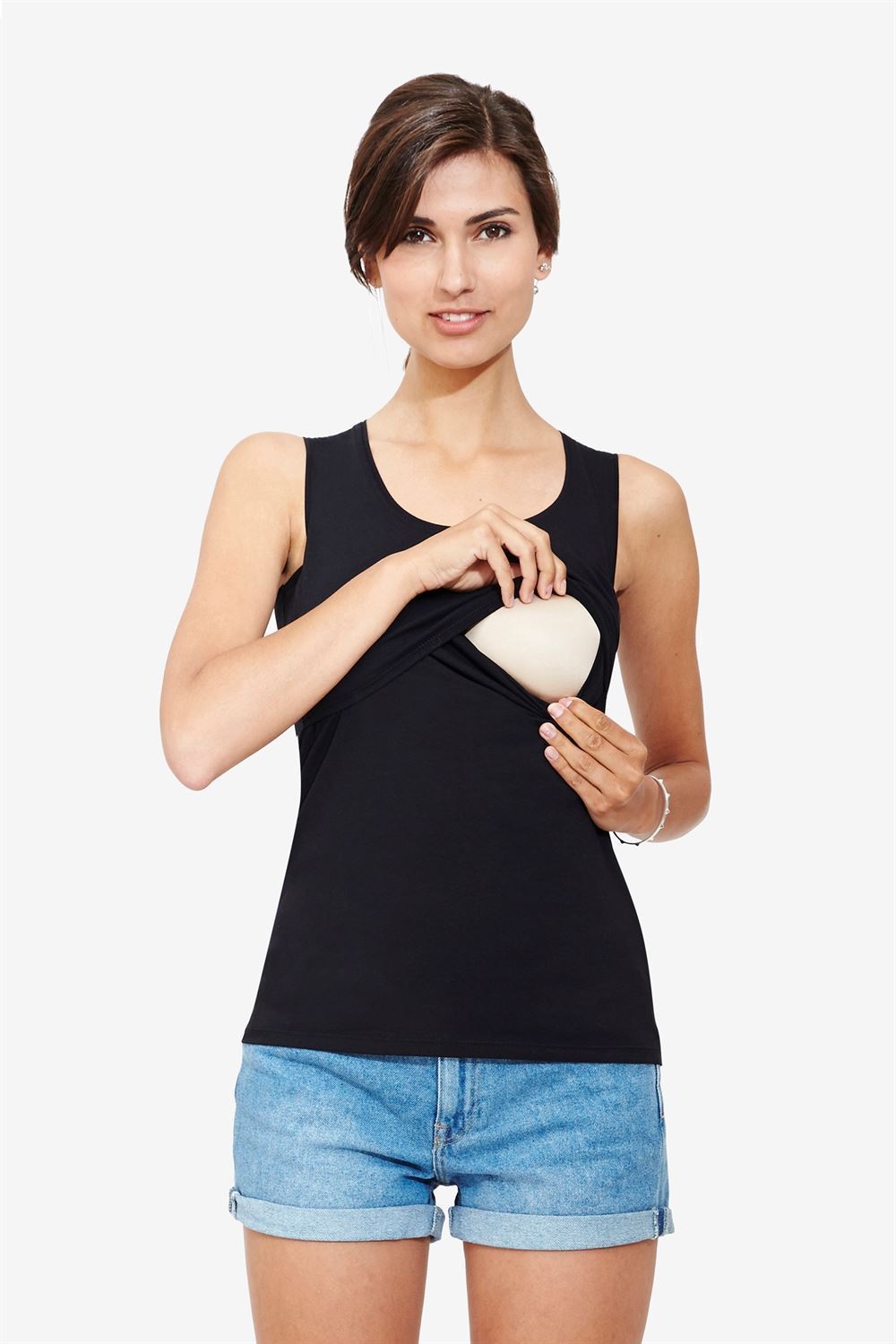 T-shirt Striped Sleeveless Vest Nursing Wear - Image 3