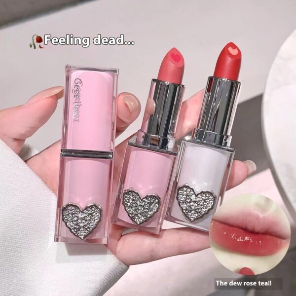 Crystal Transparent Runcai Sandwich Lipstick Glossy Mirror
