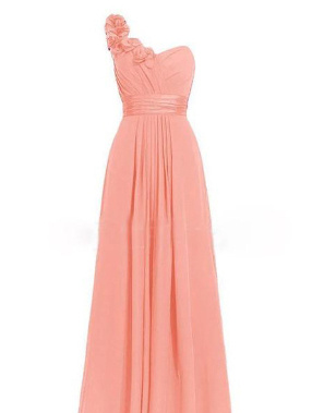 Women's Multi Colored Slanted Neck Sleeveless Strapless Long Dress - Image 4