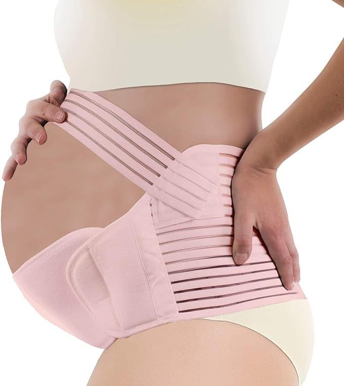 Solid Color Breathable Adjustable Maternity Belt - Image 8