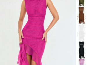 Summer Slim Skinny Sleeveless Dress For Women Fashion Party Club Dresses