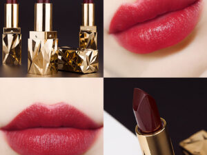 Three-sided discoloration black lipstick