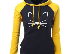 Cute Cat Woman Hoodies Sweater